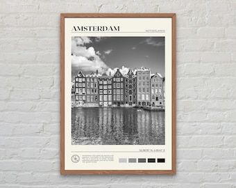 Black and White, Amsterdam Print, Amsterdam Wall Art, Amsterdam Poster, Amsterdam Photo, Amsterdam Poster Print, Amsterdam Decor