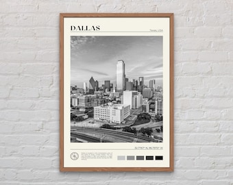 Black and White, Dallas Print, Dallas Wall Art, Dallas Poster, Dallas Photo, Dallas Poster Print, Dallas Wall Decor, Texas, United States