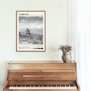 Black and White, Florence Print, Florence Wall Art, Florence Poster, Florence Photo, Florence Poster Print, Florence Wall Decor, Italy image 4