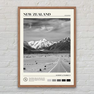 Black and White, New Zealand Print, New Zealand Art, New Zealand Poster, New Zealand Photo, New Zealand Poster Print, New Zealand Decor