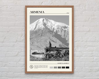 Schwarzweiß, Armenien Print, Armenien Wandkunst, Armenien Poster, Armenien Foto, Armenien Poster Druck, Armenien Wanddekoration, Asien