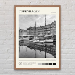 Schwarzweiß, Kopenhagen Print, Kopenhagen Wandkunst, Kopenhagen Poster, Kopenhagen Foto, Kopenhagen Posterdruck, Kopenhagen Dekor