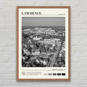 Black and White, Lawrence Print, Lawrence Wall Art, Lawrence Poster, Lawrence Photo, Lawrence Poster Print, Lawrence Wall Decor, Kansas