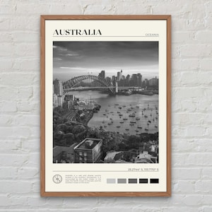 Schwarzweiß, Australien Druck, Australien Wandkunst, Australien Poster, Australien Foto, Australien Poster Druck, Australien Wanddeko