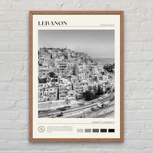 Black and White, Lebanon Print, Lebanon Wall Art, Lebanon Poster, Lebanon Photo, Lebanon Poster Print, Lebanon Wall Decor, Beirut