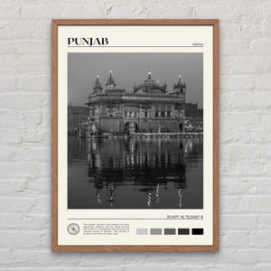 Black and White, Punjab Print, Punjab Wall Art, Punjab Poster, Punjab Photo, Punjab Poster Print, Punjab Wall Decor, India Poster, Asia