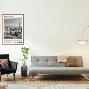Black and White, Barcelona Print, Barcelona Wall Art, Barcelona Poster, Barcelona Photo, Barcelona Poster Print, Barcelona Decor, Spain image 3