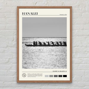 Black and White, Hanalei Print, Hanalei Wall Art, Hanalei Poster, Hanalei Photo, Hanalei Poster Print, Hanalei Wall Decor, Hawaii Poster