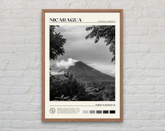 Black and White, Nicaragua Print, Nicaragua Wall Art, Nicaragua Poster, Nicaragua Photo,Nicaragua Poster Print, Nicaragua Wall Decor