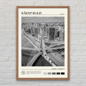 Black and White, Sào Paulo Print, Sào Paulo Wall Art, Sào Paulo Poster, Sào Paulo Photo, Sào Paulo Poster Print, Sào Paulo Decor, Brazil