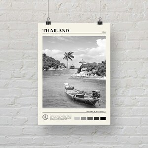 Black and White, Thailand Print, Thailand Wall Art, Thailand Poster, Thailand Photo, Thailand Poster Print, Thailand Wall Decor, Asia image 5