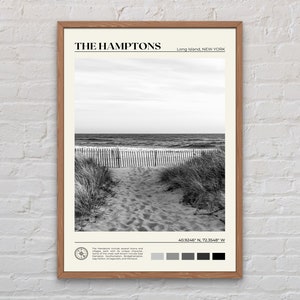 Schwarz und weiß, The Hamptons Print, The Hamptons Kunst, The Hamptons Poster, The Hamptons Foto, The Hamptons Decor, New York Poster Print