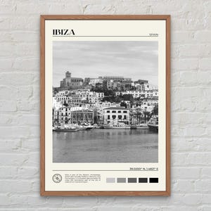 Black and White, Ibiza Print, Ibiza Wall Art, Ibiza Poster, Ibiza Photo, Ibiza Poster Print, Ibiza Wall Decor, Spain Poster Print, Europe