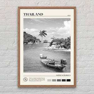 Schwarzweiß, Thailand Druck, Thailand Wandkunst, Thailand Poster, Thailand Foto, Thailand Poster Druck, Thailand Wanddekoration, Asien