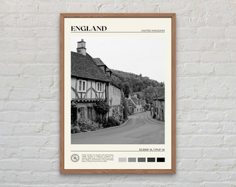 Schwarzweiß, England Druck, England Wandkunst, England Poster, England Foto, England Posterdruck, England Wanddekor, UK Print