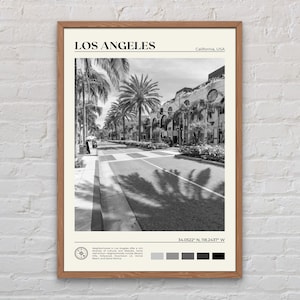 Black and White, Los Angeles Print, Los Angeles Wall Art, Los Angeles Poster, Los Angeles Photo, Los Angeles Poster Print, California