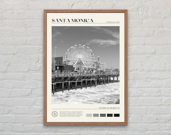 サンタモニカギャラリーウォールアート - 6枚セット、サンタモニカの