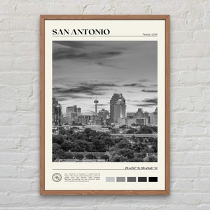 Black and White, San Antonio Print, San Antonio Art, San Antonio Poster, San Antonio Photo, San Antonio Poster Print, San Antonio Decor