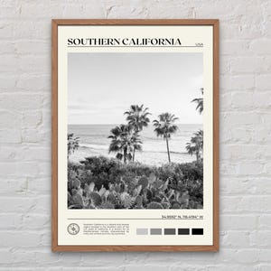 Black and White, Southern California Print, California Wall Art, Southern California Poster, California Photo, California Poster Print