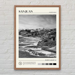 Black and White, San Juan Print, San Juan Wall Art, San Juan Poster, San Juan Photo, San Juan Poster Print, San Juan Decor, Puerto Rico