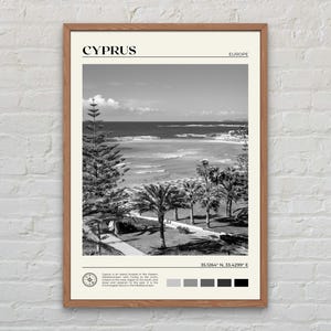 Black and White, Cyprus Print, Cyprus Wall Art, Cyprus Poster, Cyprus Photo, Cyprus Poster Print, Cyprus Wall Decor, Europe Poster Print