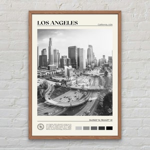 Black and White, Los Angeles Print, Los Angeles Wall Art, Los Angeles Poster, Los Angeles Photo, Los Angeles Poster Print, California