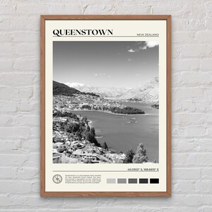 Black and White, Queenstown Print, Queenstown Art, Queenstown Poster, Queenstown Photo, Queenstown Poster Print, Queenstown Wall Decor