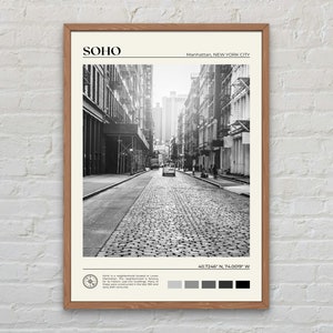 Schwarzweiß, SoHo New York Druck, Soho Wandkunst, Soho Poster, Soho Foto, Soho Poster Druck, Soho Wand-Dekor, New York Poster Druck