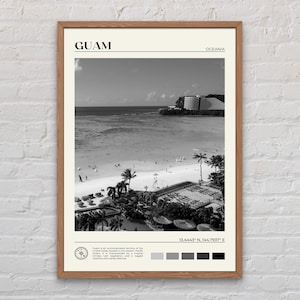 Black and White, Guam Print, Guam Wall Art, Guam Poster, Guam Photo, Guam Poster Print, Guam Wall Decor, Oceania Poster Print, Oceania Art
