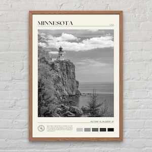 Black and White, Minnesota Print, Minnesota Wall Art, Minnesota Poster, Minnesota Photo, Minnesota Poster Print, Minnesota Wall Decor