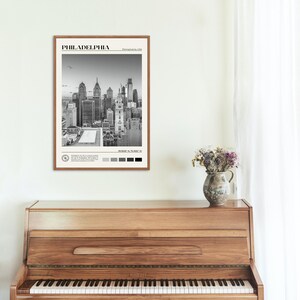 Zwart-wit, Philadelphia-afdruk, Philadelphia-kunst, Philadelphia-poster, Philadelphia-foto, Philadelphia-posterafdruk, Pennsylvania afbeelding 4