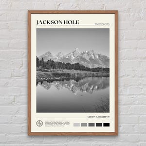 Black and White, Jackson Hole Print, Jackson Hole Wall Art, Jackson Hole Poster, Jackson Hole Photo, Jackson Hole Wall Decor, Wyoming
