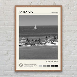 Schwarzweiß, Jamaika Print, Jamaika Wandkunst, Jamaika Poster, Jamaika Foto, Jamaika Poster Druck, Jamaika Dekor, Kingston, Karibik