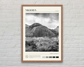 Black and White, Nigeria Print, Nigeria Wall Art, Nigeria Poster, Nigeria Photo, Nigeria Poster Print, Nigeria Wall Decor, Africa Poster