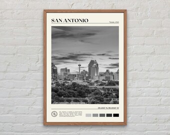 Black and White, San Antonio Print, San Antonio Art, San Antonio Poster, San Antonio Photo, San Antonio Poster Print, San Antonio Decor