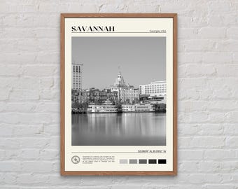 Black and White, Savannah Print, Savannah Wall Art, Savannah Poster, Savannah Photo, Savannah Poster Print, Savannah Decor, Georgia Print