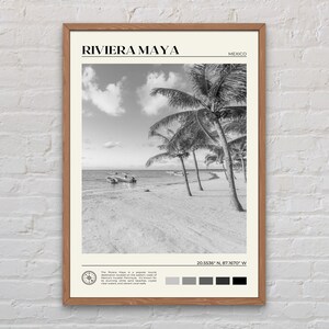 Black and White, Riviera Maya Print, Riviera Maya Art, Riviera Maya Poster, Riviera Maya Photo, Riviera Maya Wall Decor, Mexico Poster