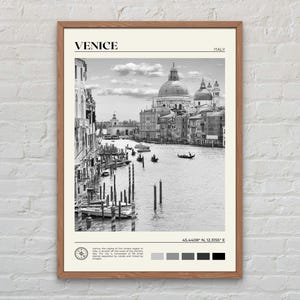 Black and White, Venice Print, Venice Wall Art, Venice Poster, Venice Photo, Venice Poster Print, Venice Wall Decor, Italy Poster Print