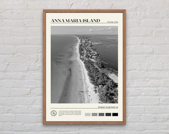 Black and White, Anna Maria Island Print, Anna Maria Island Wall Art, Anna Maria Island Poster, Anna Maria Island  Photo, Florida Poster