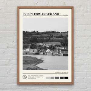 Schwarz und weiß, Prince Edward Island Print, Prince Edward Island Kunst, Prince Edward Island Poster, Prince Edward Island Foto, Kanada