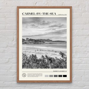 Black and White, Carmel-by-the-Sea  Print, Carmel Wall Art, Carmel Poster, Carmel Photo, Carmel Poster Print, Carmel Decor, California