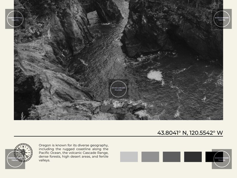 Black and White, Oregon Print, Oregon Wall Art, Oregon Poster, Oregon Photo, Oregon Poster Print, Oregon Wall Decor, USA Poster Print image 6