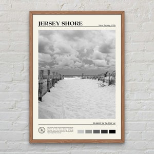 Schwarzweiß, Jersey Shore Druck, Jersey Shore Wandkunst, Jersey Shore Poster, Jersey Shore Foto, Jersey Shore Wand-Dekor, USA Poster