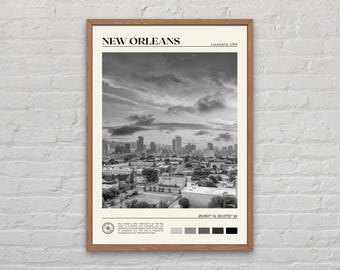 Black and White, New Orleans Print, New Orleans Wall Art, New Orleans Poster, New Orleans Photo, New Orleans Poster Print, United States