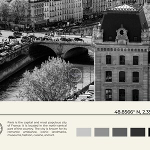 Black and White, Paris Print, Paris Wall Art, Paris Poster, Paris Photo, Paris Poster Print, Paris Wall Decor, France Poster Print image 6