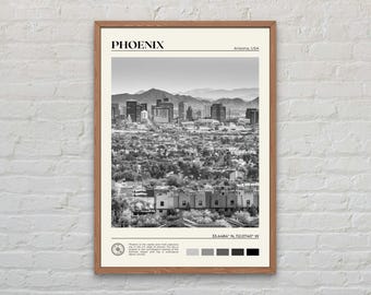 Black and White, Phoenix Print, Phoenix Wall Art, Phoenix Poster, Phoenix Photo, Phoenix Poster Print, Phoenix Wall Decor, Arizona Print