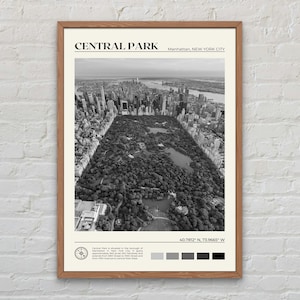 Zwart-wit, Central Park print, Central Park kunst aan de muur, Central Park poster, Central Park foto, New York City poster print, New York
