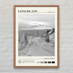Schwarzweiß, Long Island Druck, Long Island Kunst, Long Island Poster, Long Island Foto, Long Island Poster Druck, Long Island Dekor