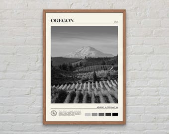 Black and White, Oregon Print, Oregon Wall Art, Oregon Poster, Oregon Photo, Oregon  Poster Print, Oregon Wall Decor, USA Poster Print