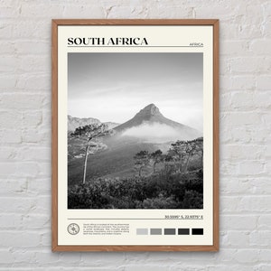 Black and White, South Africa Print, South Africa Wall Art, South Africa Poster, South Africa Photo, South Africa Wall Decor, Cape Town
